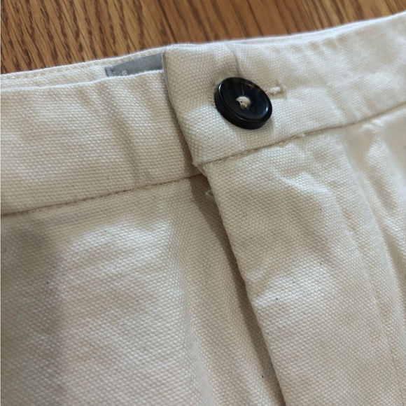 EVERLANE The Canvas Stamp Cotton Mini Skirt • Cream Bone | Size 4 - Picture 2 of 7